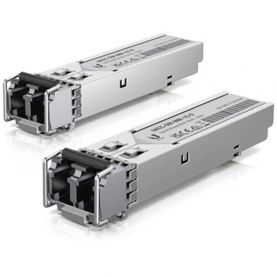 Ubiquiti 1 Gb/s LC Multi-Mode SFP Optical Module (2-Pack) (UACC-OM-MM-1G-D-2) Ubiquiti 1 Gb/s LC Multi-Mode SFP Optical Module (2-Pack) (UACC-OM-MM-1G-D-2)