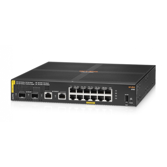 Aruba 6100 12G Class4 PoE 2G/2SFP+ 139W Switch