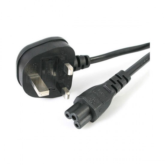 OEM Power Cord C5 UK Plug Black 65cm (UK-C5-1-B-65) OEM Power Cord C5 UK Plug Black 65cm (UK-C5-1-B-65)