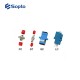 SOPTO Adaptor Simplex SC/SC Female to Female UPC SM Plastic shell with Ears with Spring strip SPAD-SCF-SCF-U-SS-PES SOPTO Adaptor Simplex SC/SC Female to Female UPC SM Plastic shell with Ears with Spring strip SPAD-SCF-SCF-U-SS-PES