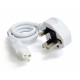 OEM Power Cord C5 UK Plug White 65cm (UK-C5-1-W-65) OEM Power Cord C5 UK Plug White 65cm (UK-C5-1-W-65)