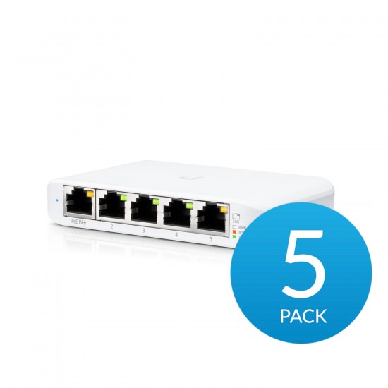 Ubiquiti UniFi Switch Flex Mini 5-Pack (USW-Flex-Mini-5) Ubiquiti UniFi Switch Flex Mini 5-Pack (USW-Flex-Mini-5)